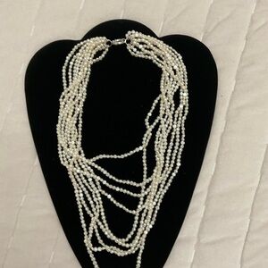 Chic Multi-Strand Pearl Necklace